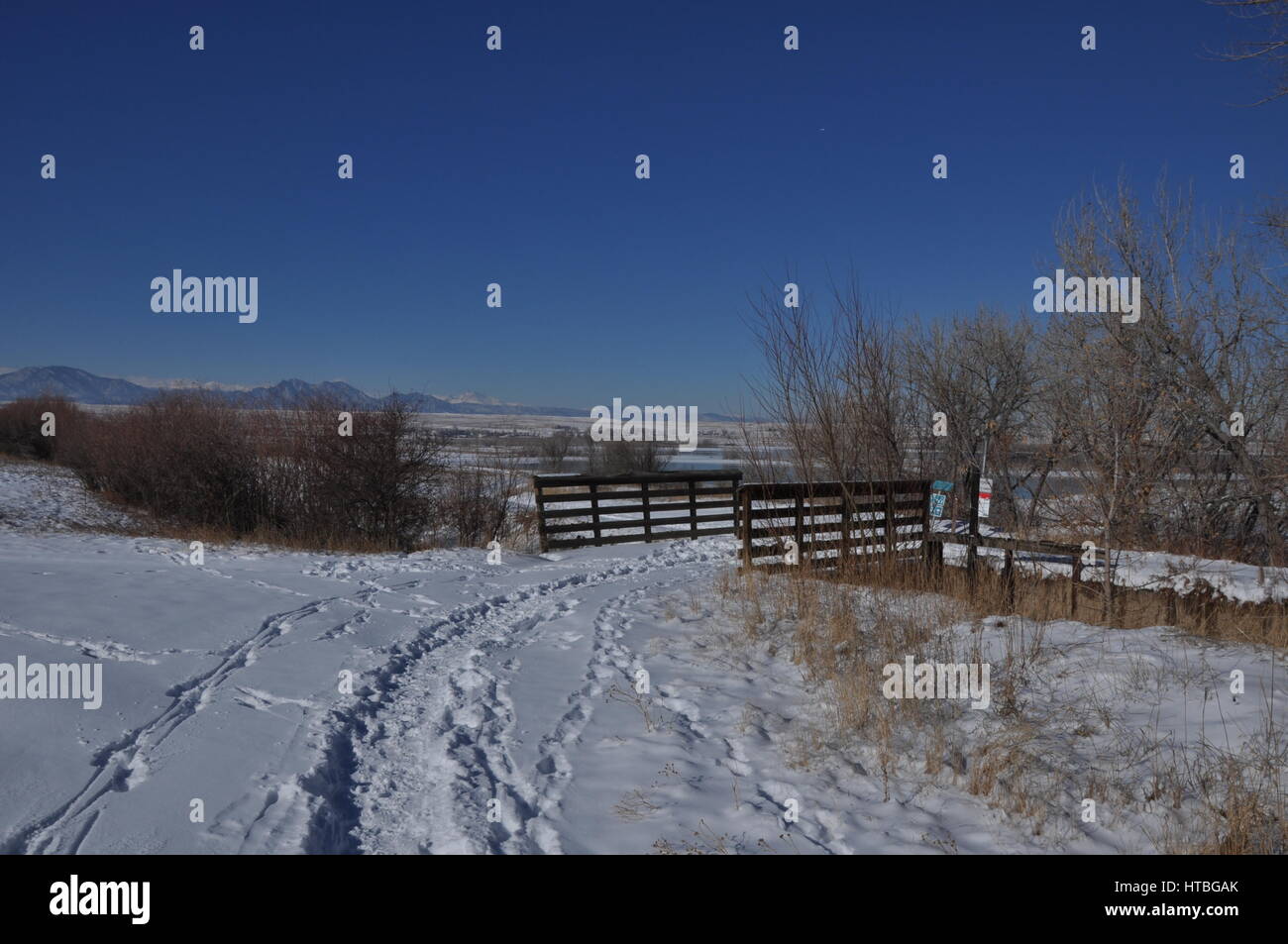 Colorado Trail auf den Plaines Stockfoto