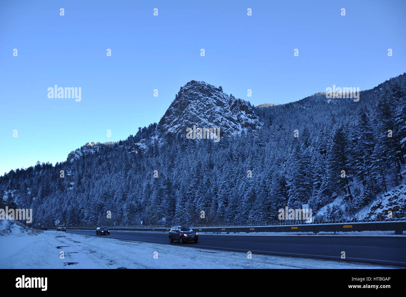 Highway 285 in Morrison, Colorado Stockfoto