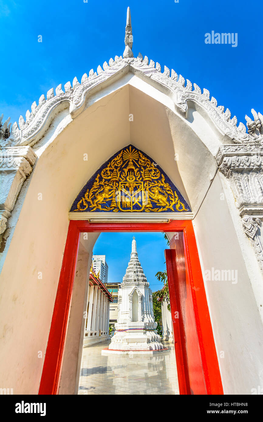 Weißen Thai Tempel, Bangkok, Thailand Stockfoto