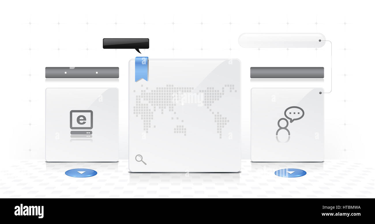 E Business Space 2 Stockfoto