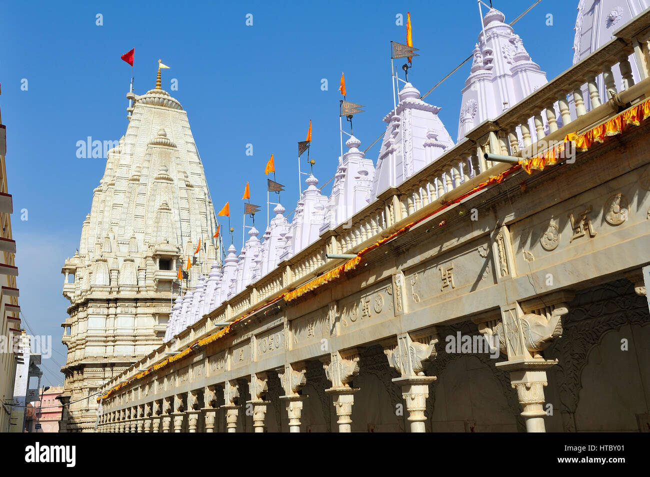 Indien Rajasthan Rani Sati Tempel Jhunjhunu Stockfoto