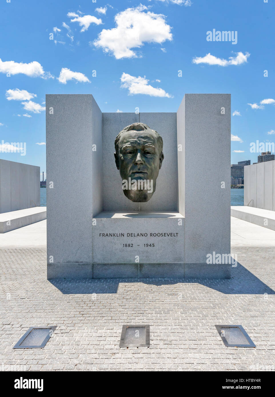 Ein Blick auf die Franklin D Roosevelt vier Freiheiten Park. Stockfoto