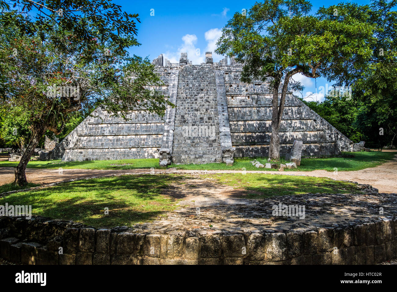 Teleperformance von Venus und runden Plattform in Chichen Itza - Yucatan, Mexiko Stockfoto