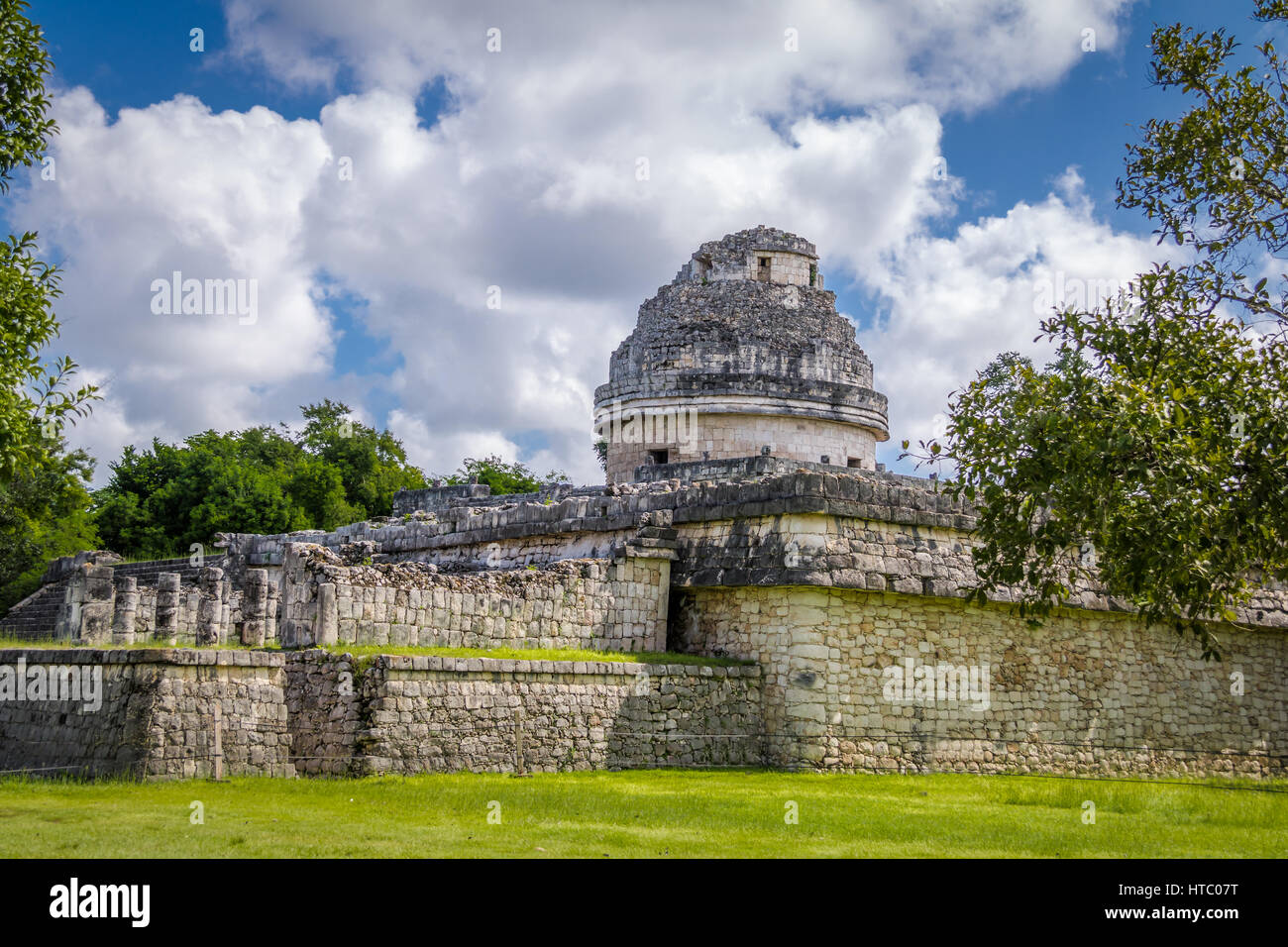 Maya-Observatorium Ruinen Chichen Itza - Yucatan, Mexiko Stockfoto