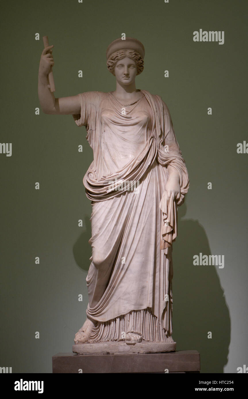 Statue der Minerva im archäologischen Museum von Neapel Stockfoto