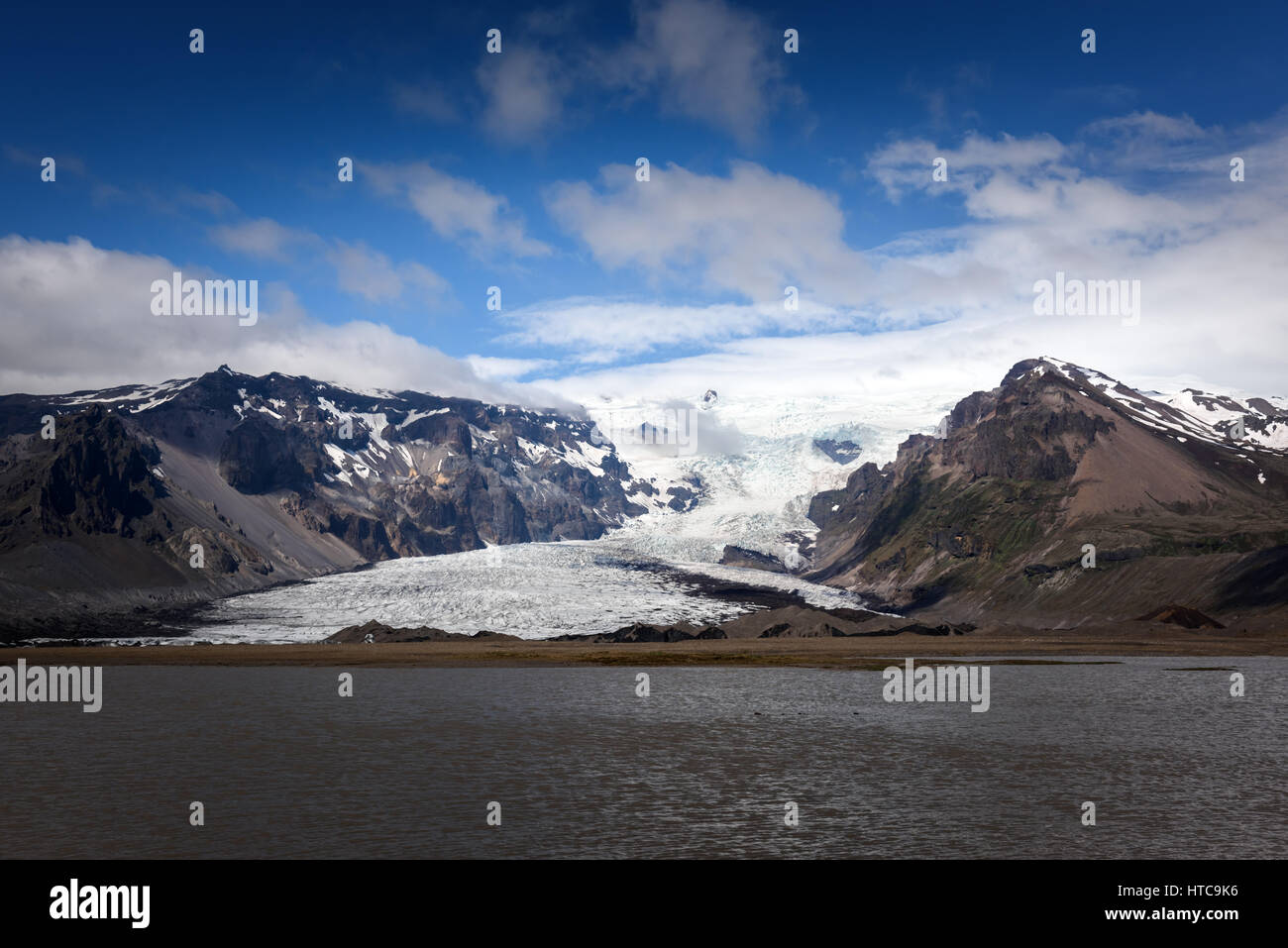 Eisberge in der Gletscherlagune Vatnajökull. Vatnajökull-Nationalpark, Südost-Island, Europa. Stockfoto