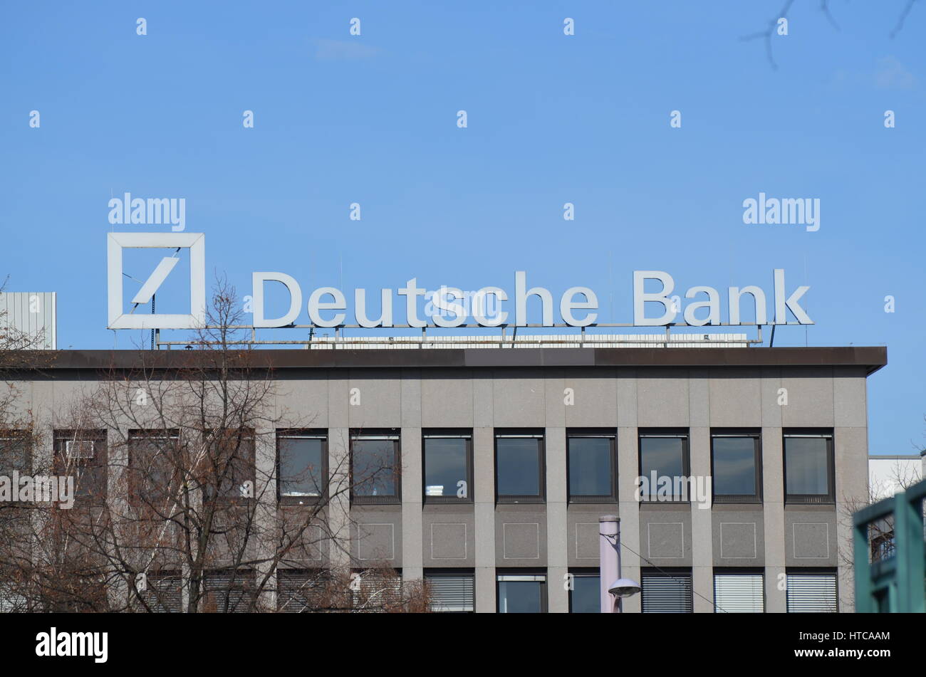 Die Deutsche Bank Mannheim Stockfoto