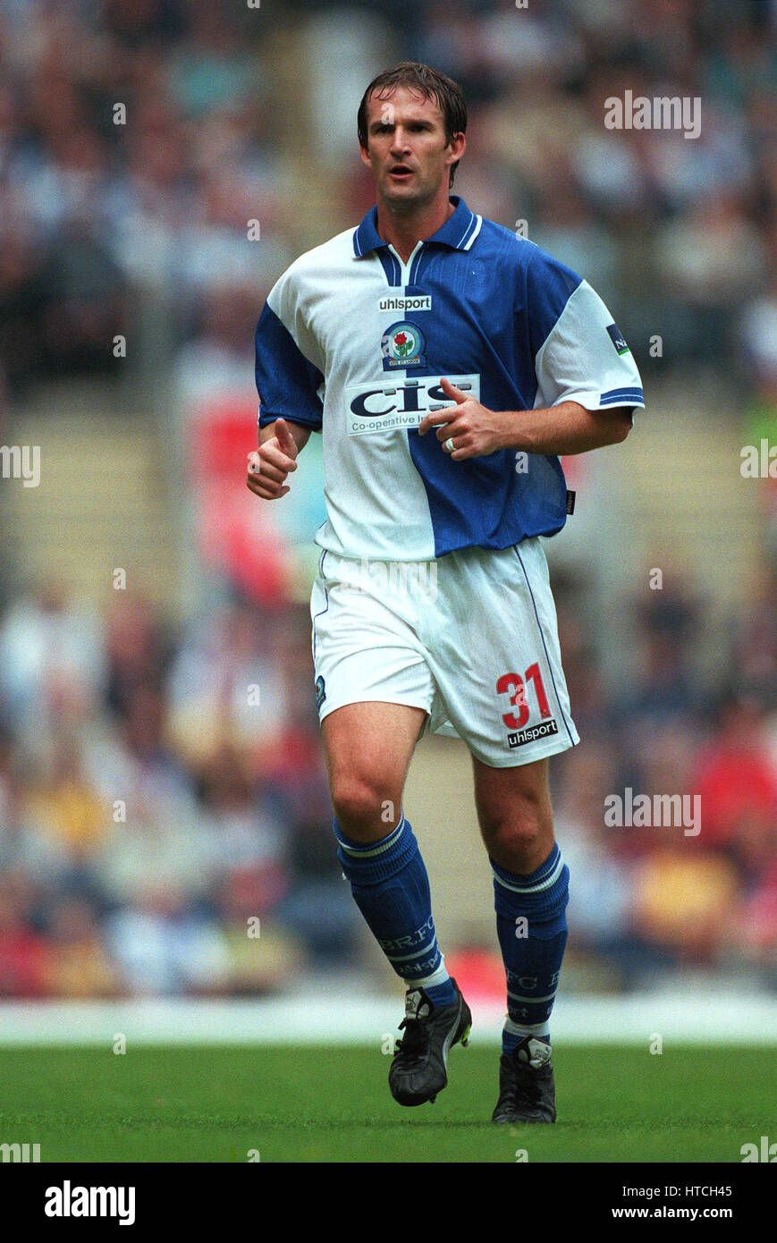 SIMON GRAYSON BLACKBURN ROVERS FC 12. September 1999 Stockfoto