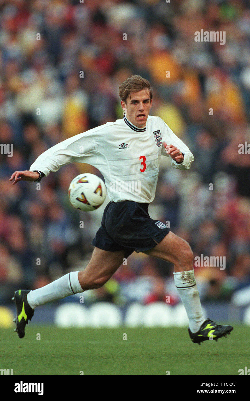 PHILIP NEVILLE ENGLAND & MANCHESTER UNITED FC 13. November 1999 Stockfoto