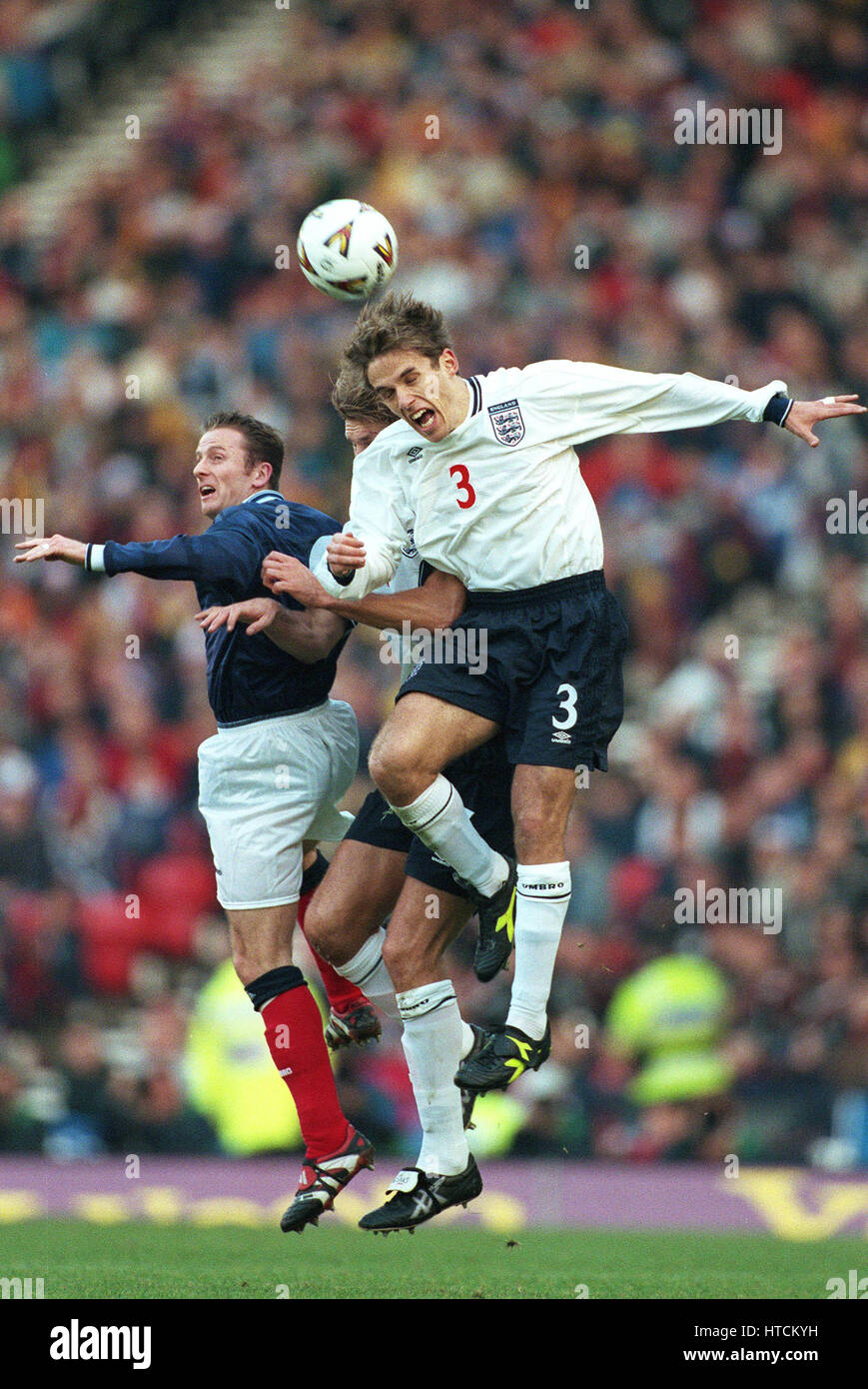 PHILIP NEVILLE ADAMS GALLACHER Schottland V ENGLAND 13. November 1999 Stockfoto
