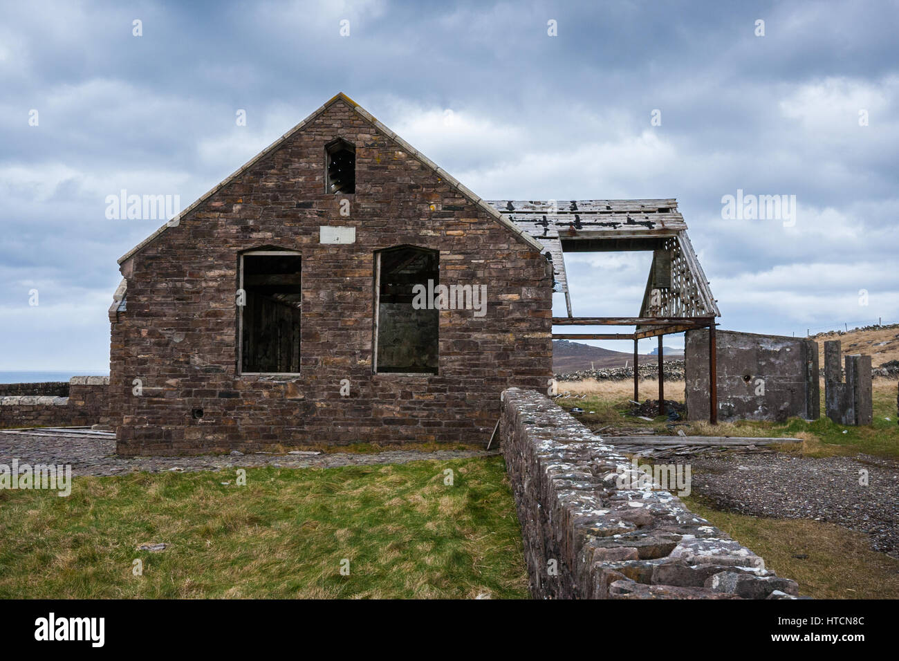 Das Gebäude als Schule Haus in dem Film "Der ryan Tochter' in Dunquin, Kerry, Irland Stockfoto