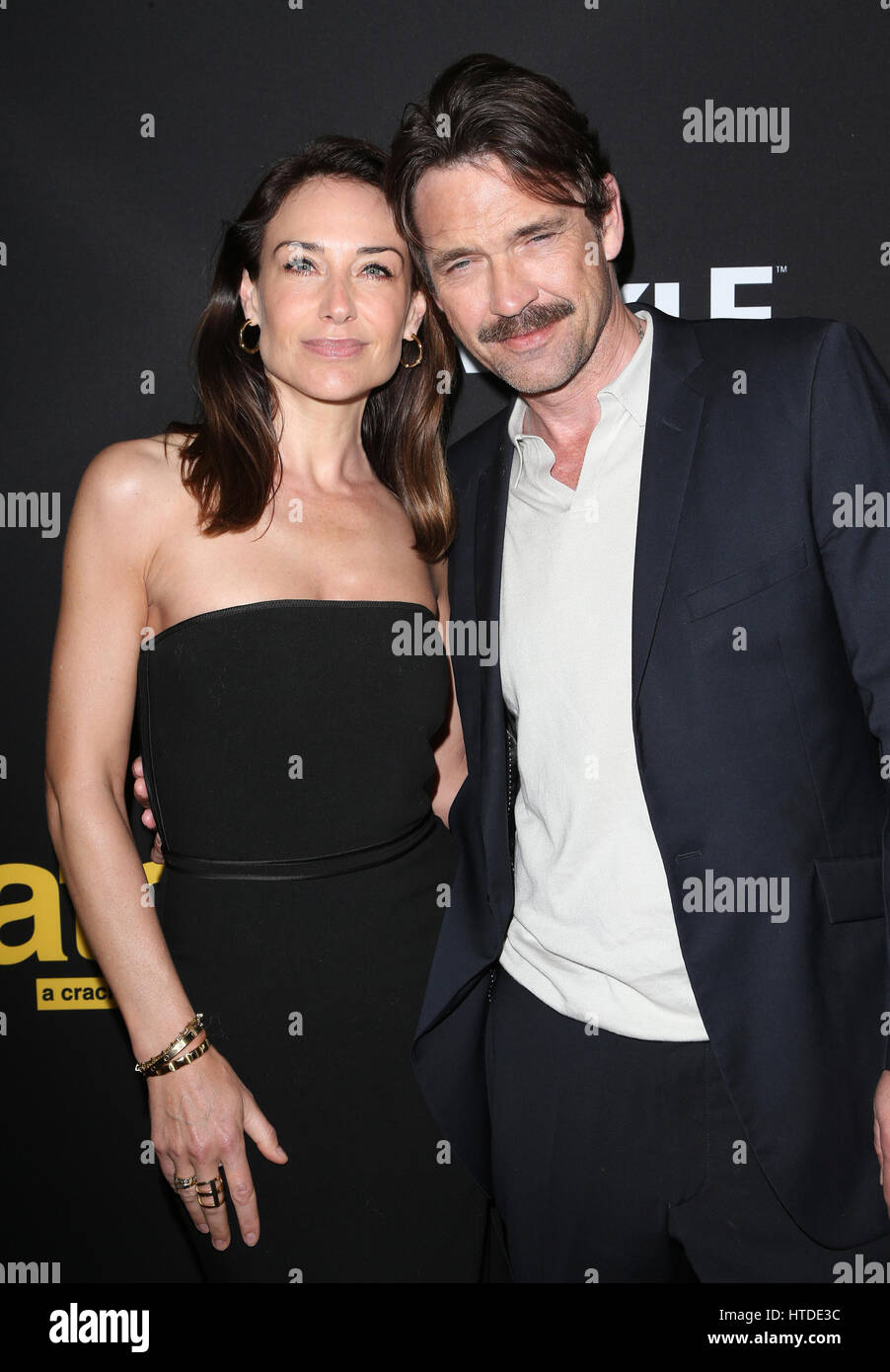 Culver City, CA, USA. 9. März 2017. 9. März 2017 - Culver City, Kalifornien - Claire Forlani, Dougray Scott. Knistern des '' entreißen '' Los Angeles Screening statt im Arclight Kinos Culver City. Bildnachweis: AdMedia Credit: AdMedia/ZUMA Draht/Alamy Live-Nachrichten Stockfoto