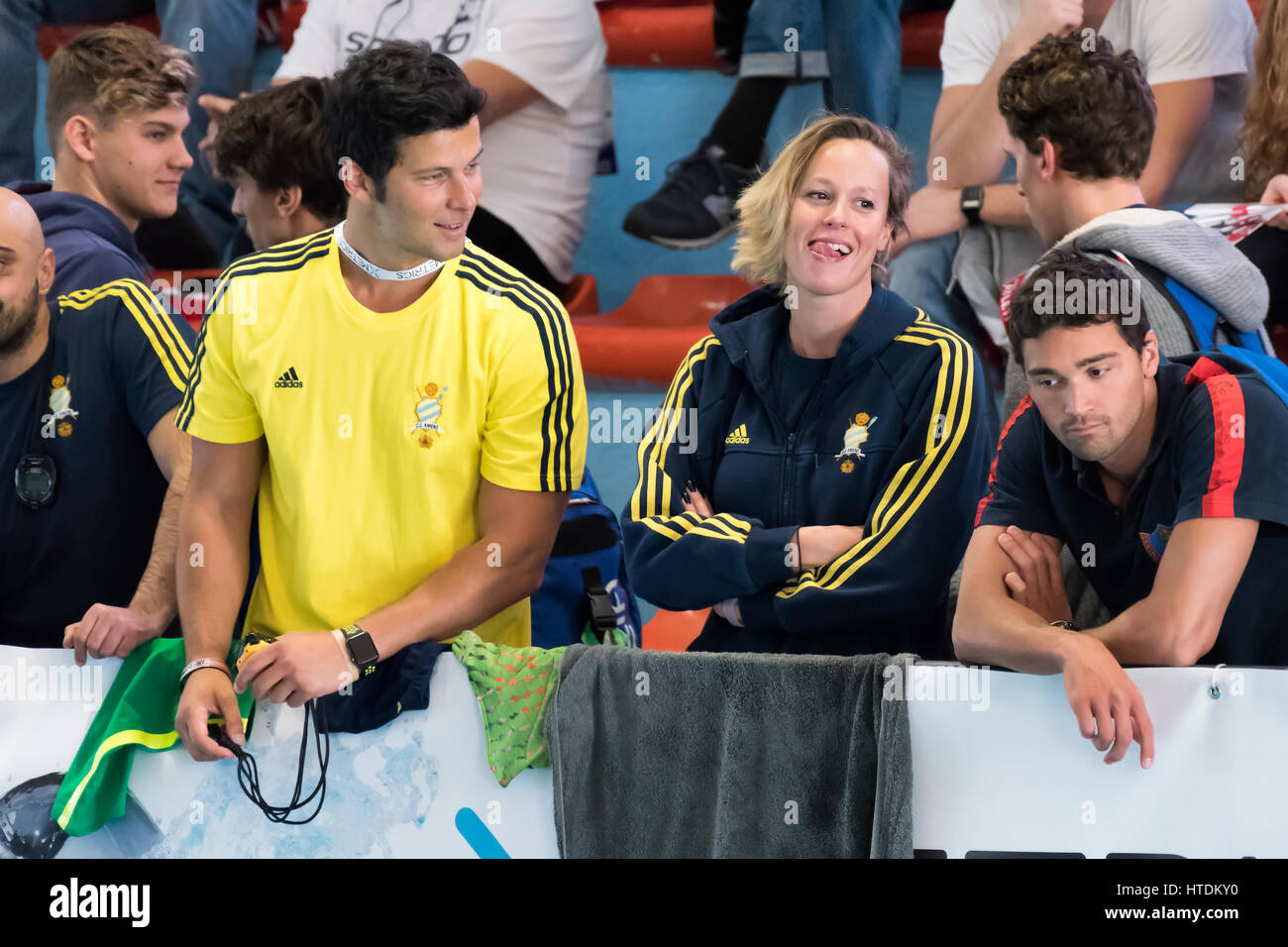 Mailand Italien 10 Marz 2017 Federica Pellegrini Und Ihr Trainer Und Gerucht Freund Matteo Giunta Wahrend 7 Trofeo Citta Di Milano Schwimmen Wettbewerb Bildnachweis Federico Rostagno Alamy Live Nachrichten Stockfotografie Alamy