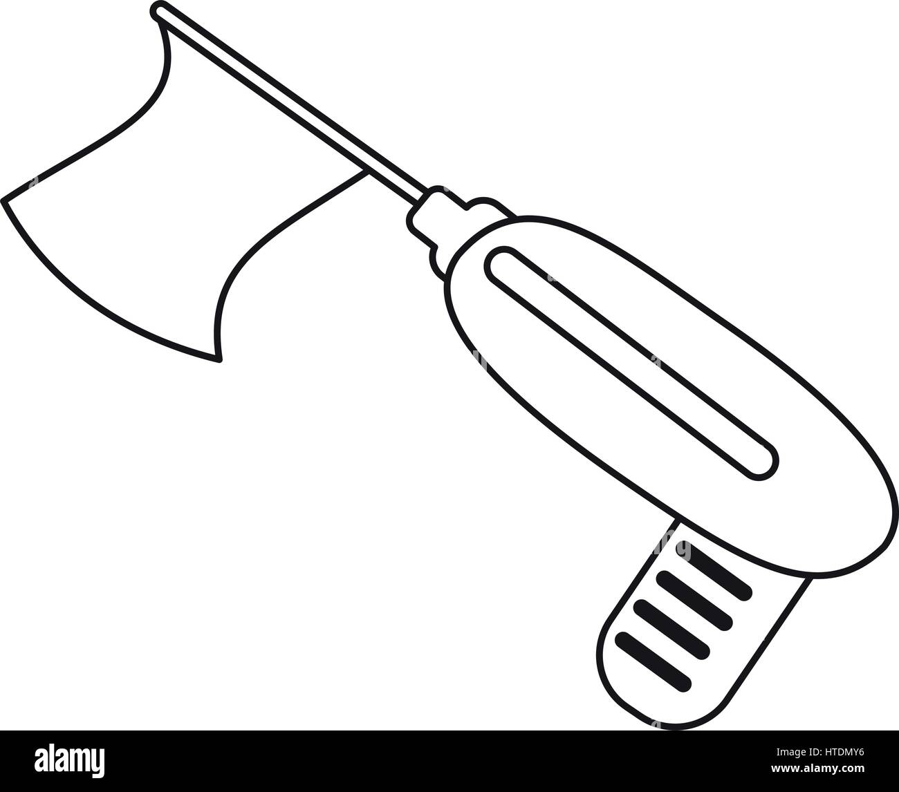 April fools Day Feier dünne Linie Stock Vektor