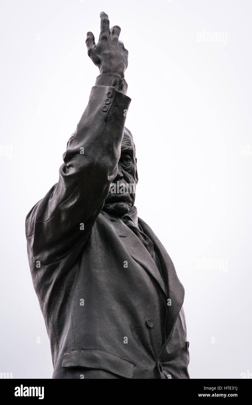 Edward Carson-Statue auf dem Gelände des Stormont Estate. Stockfoto