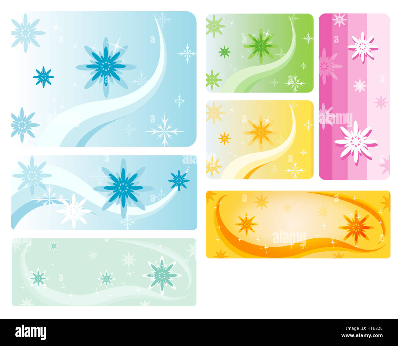 Romantische Sprache der Blumen 1. Stockfoto