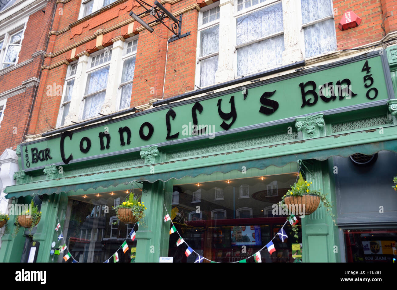 Connolly Bar Irish Pub in Chiswick, London, UK. Stockfoto
