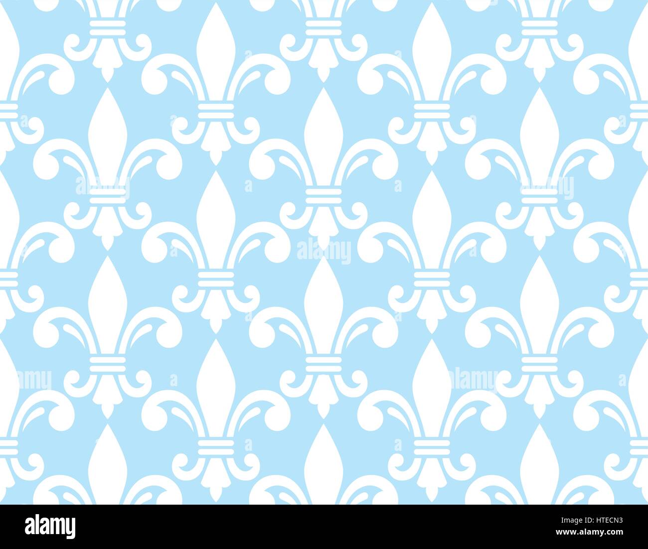 Französisch-Damast Hintergrund - Fleur de Lis Schwarz Muster Stock Vektor