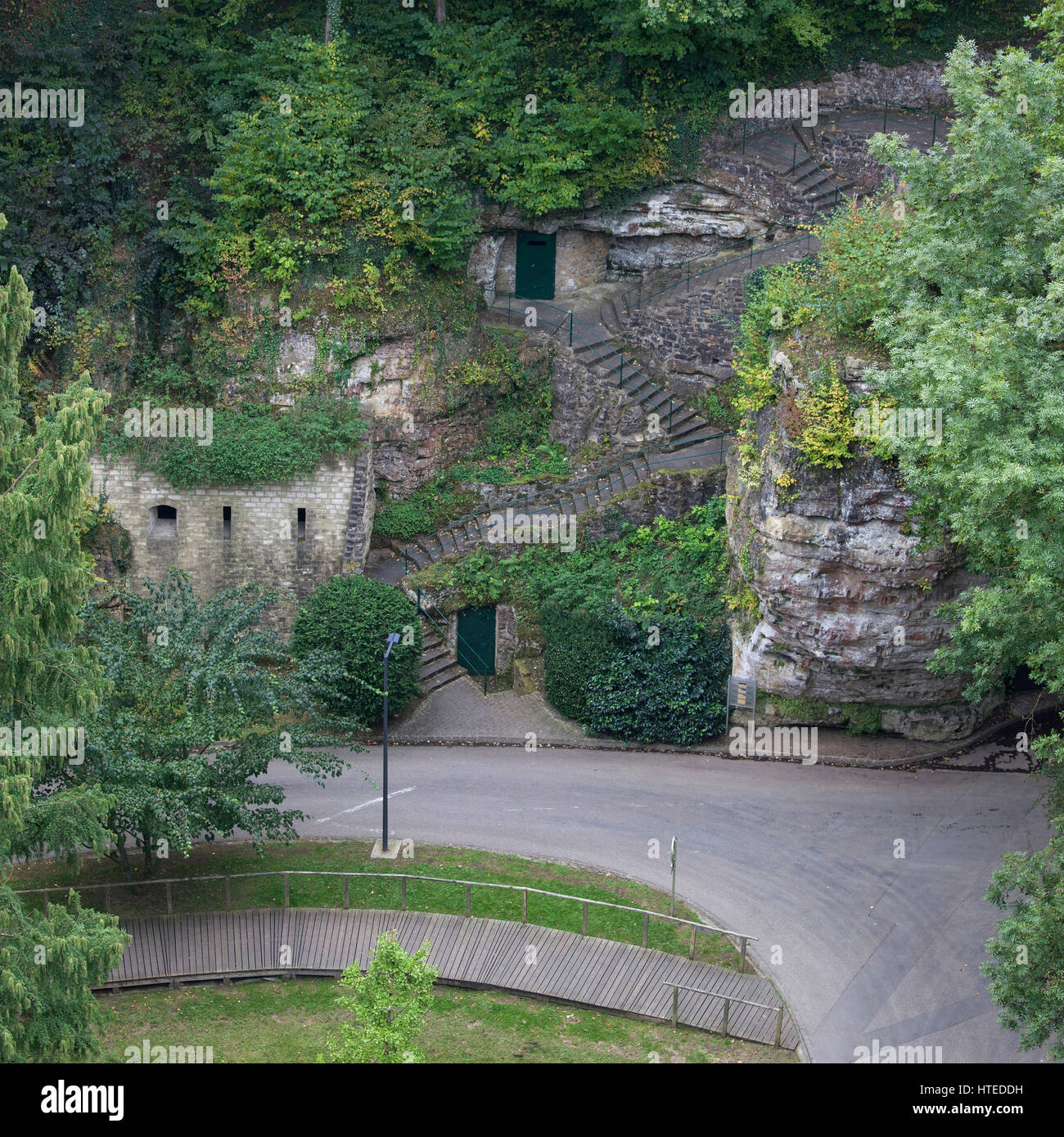 Kasematten De La Petrusse, Luxemburg-Stadt. Stockfoto