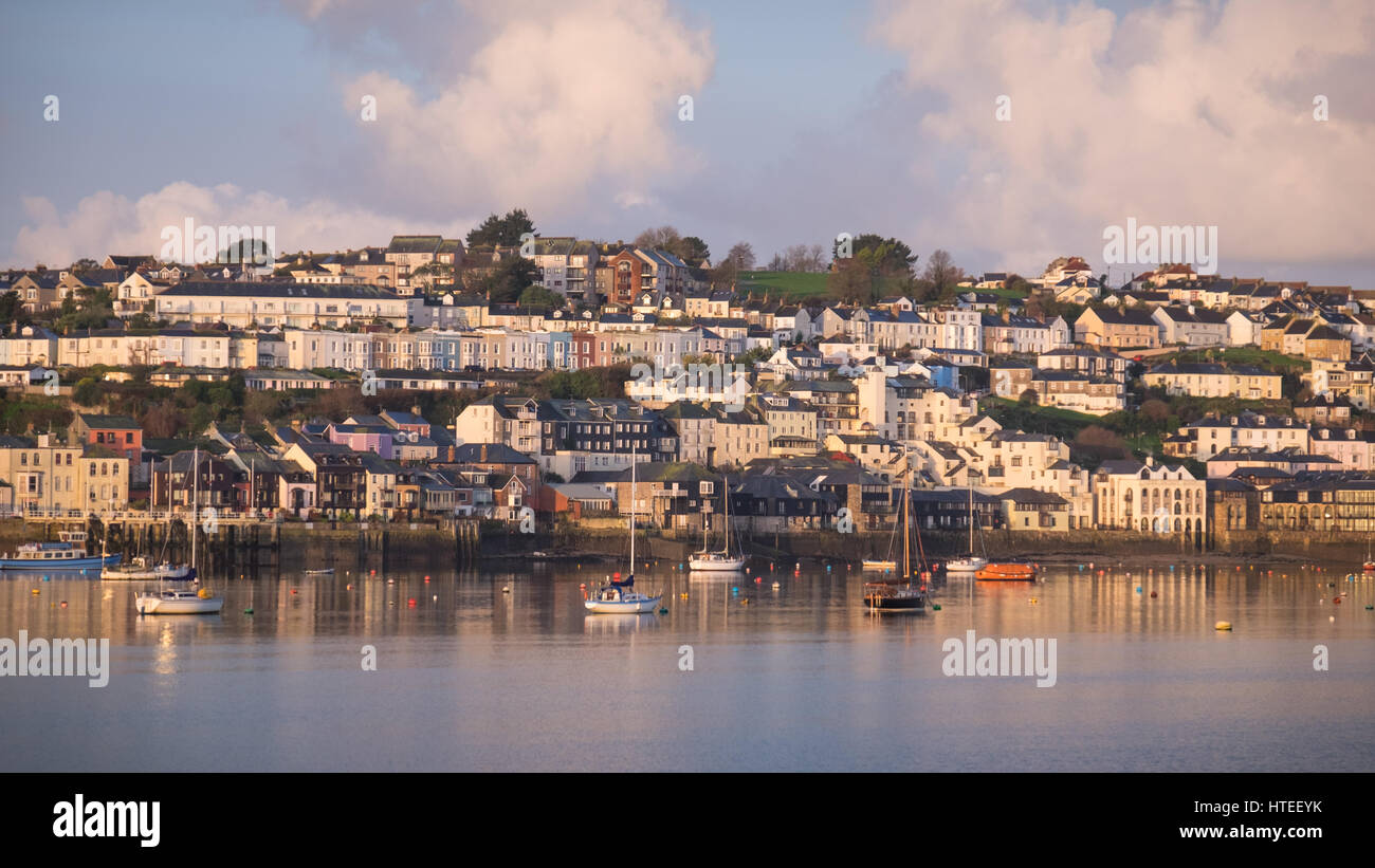 Eine Ansicht von Falmouth im Morgengrauen Stockfoto