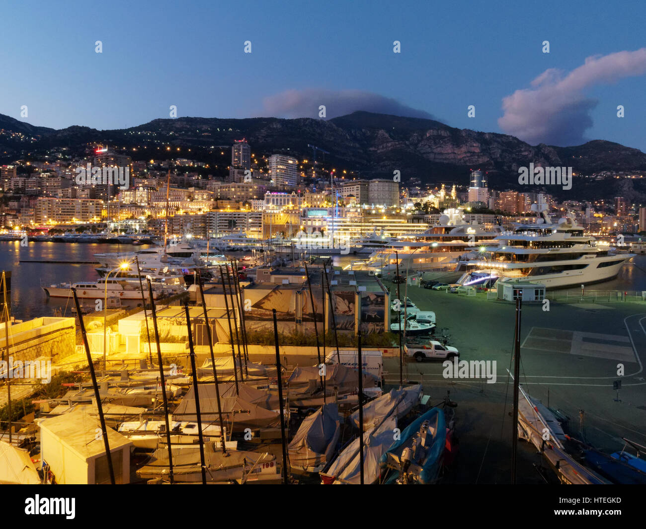 Staatsvertraglichen von Monaco an der Côte d ' Azur ´ Frankreich Cote Azur Stockfoto