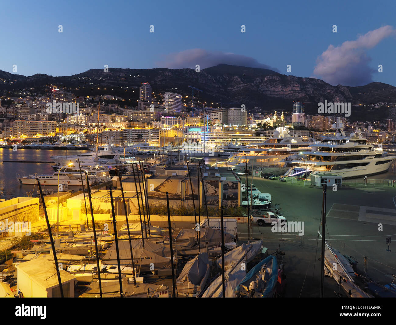 Staatsvertraglichen von Monaco an der Côte d ' Azur ´ Frankreich Cote Azur Stockfoto