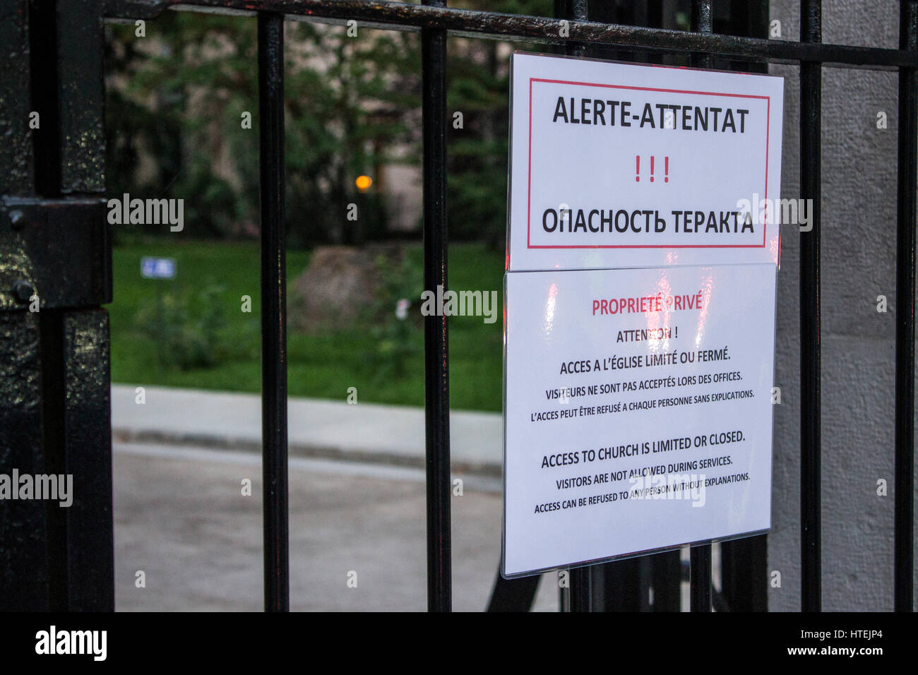 Die St. Nicholas Russisch-orthodoxe Kathedrale, einer östlich-orthodoxen Kathedrale befindet sich in der Stadt Nizza, Frankreich. Stockfoto