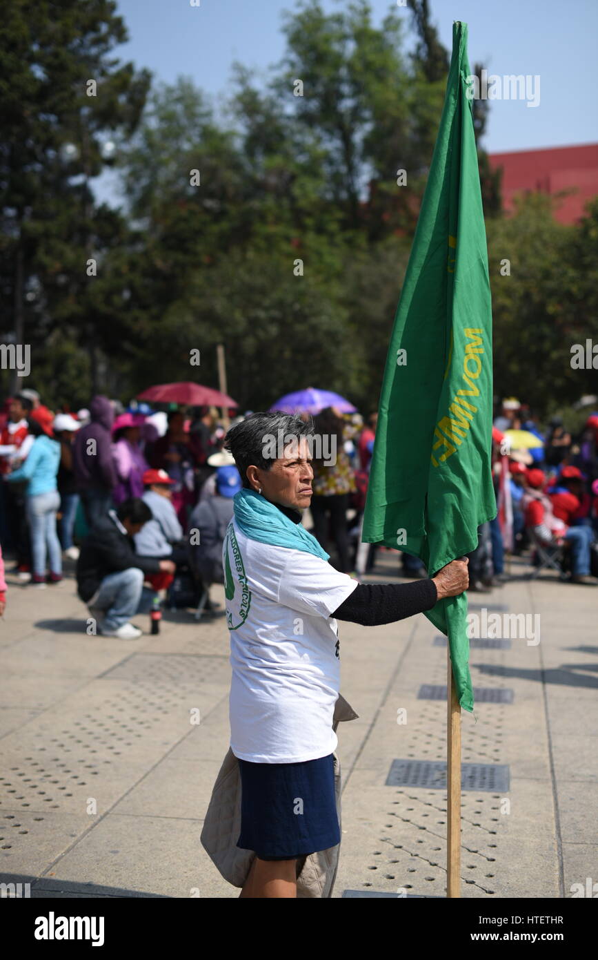 Mexiko Manifestation Landwirte, Frauentag Stockfoto