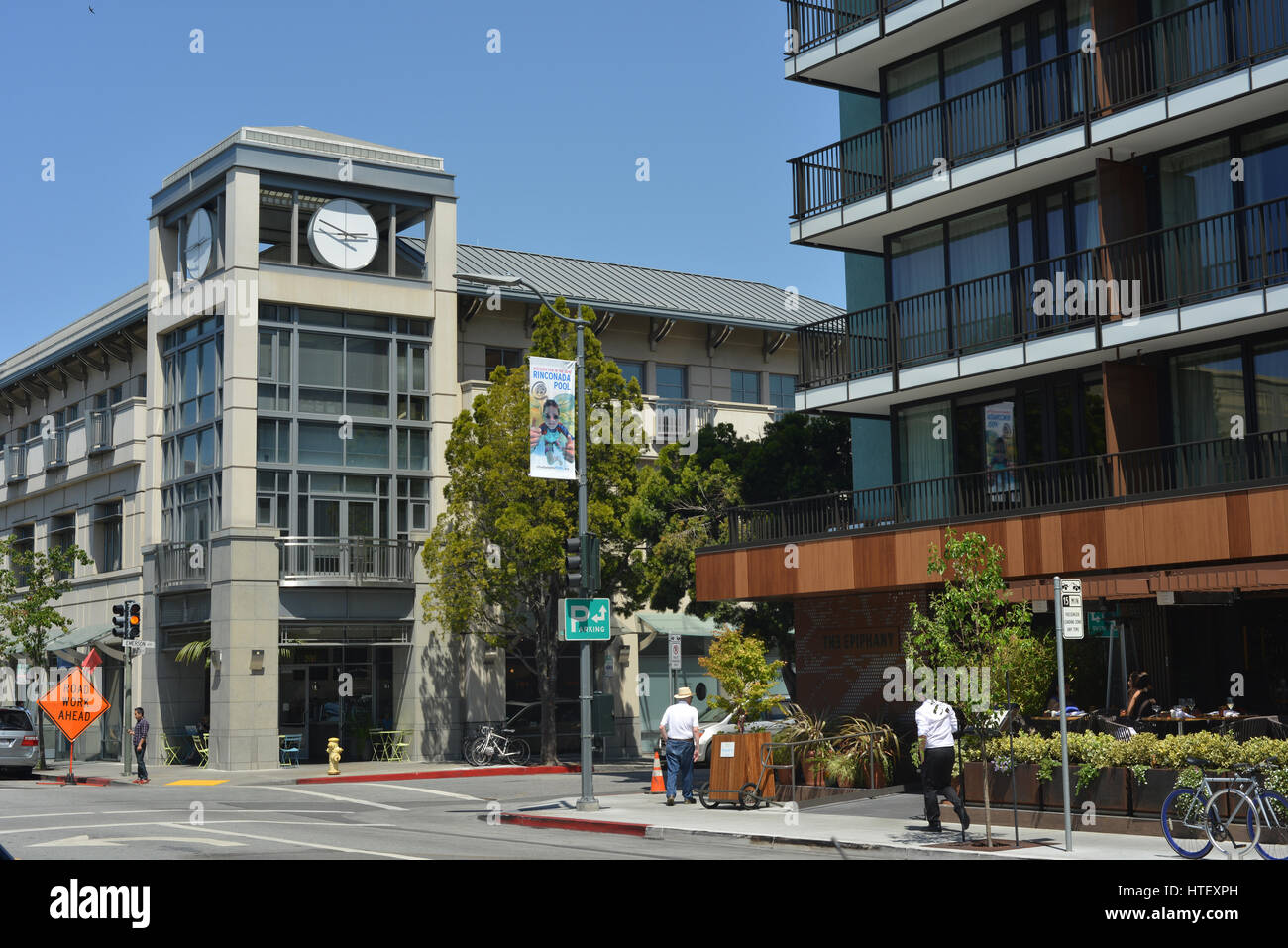 Palo Alto - Emerson und Hamilton - an einem sonnigen Nachmittag im Juni Stockfoto