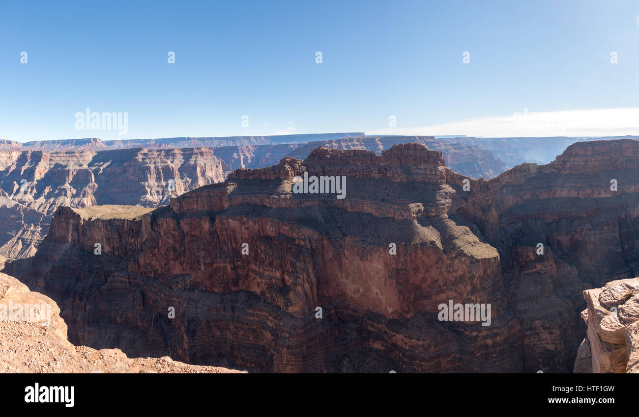 Panorama des Grand Canyon West Rim - Arizona, USA Stockfoto