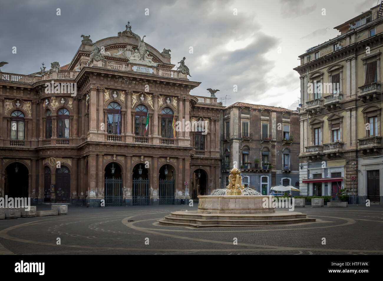Bellini Theater in Catania - Sizilien, Italien Stockfoto