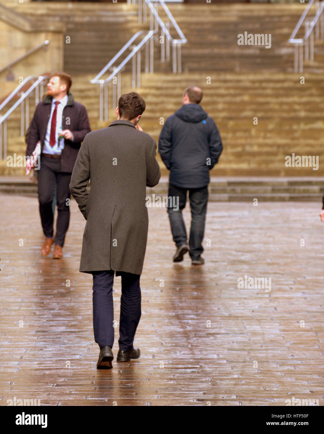 Glasgow City Stadtbild Straßenszene Stockfoto