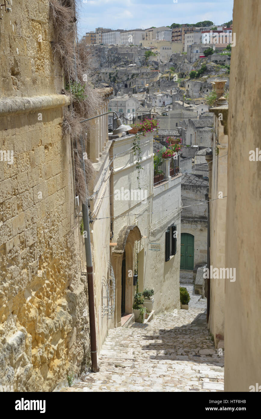 Matera, Europäische Kulturhauptstadt für 2019. Stockfoto