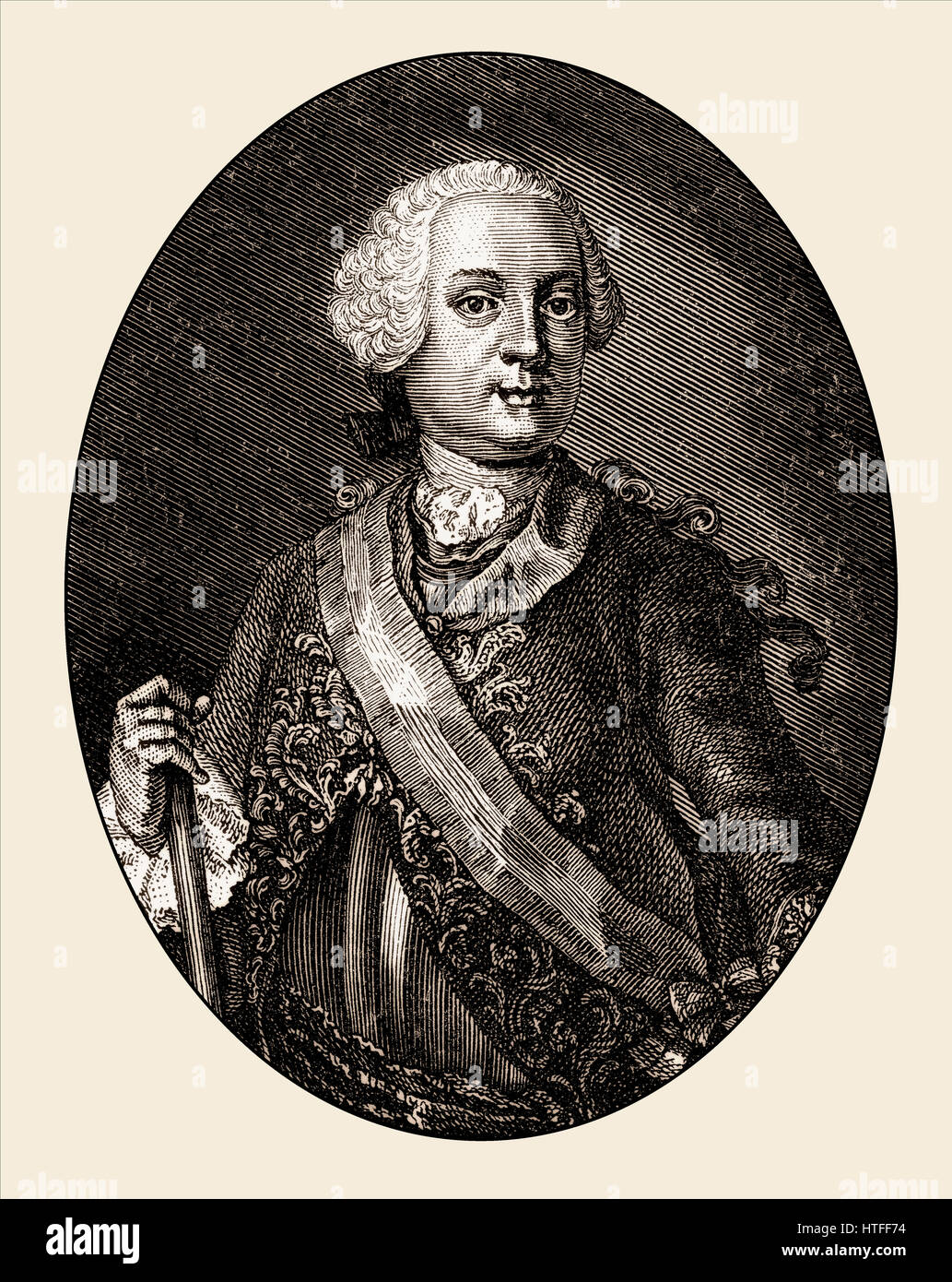 Leopold Joseph Graf von Daun, Fürst von Thiano, 1705-1766, eine kaiserliche österreichische Feldmarschall und Kommandant im Siebenjährigen Krieg Stockfoto