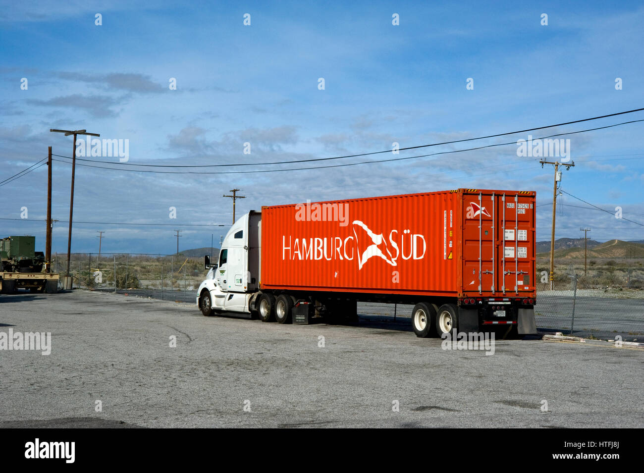 Autohof auf der Interstate 10 in der Nähe von Cabazon Stockfoto