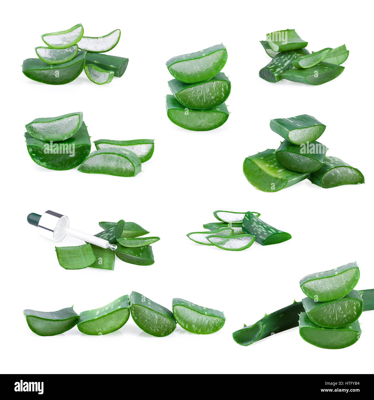 Aloe Vera Kollektion Stockfoto