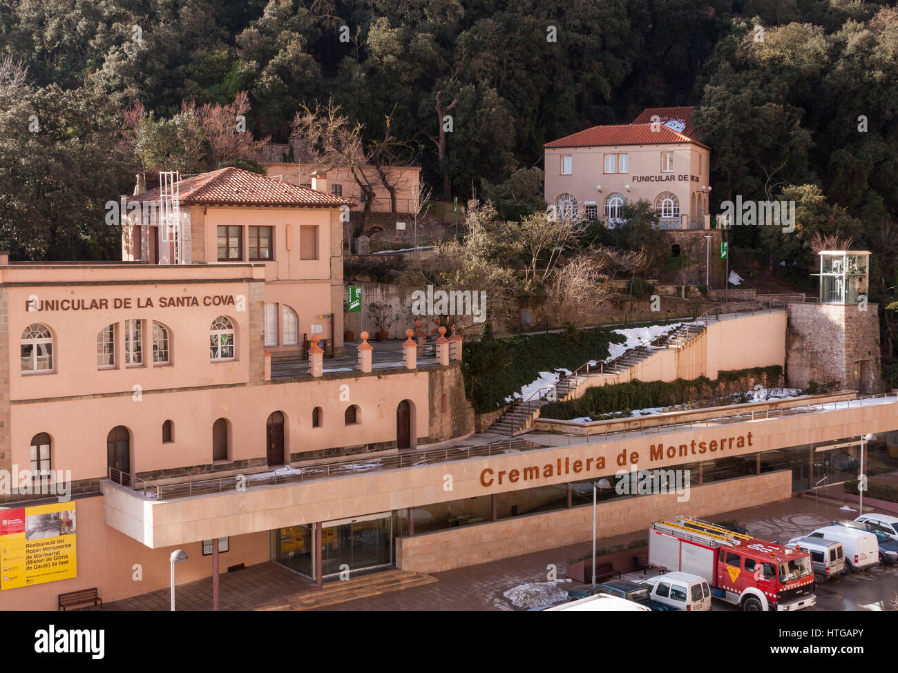 Montserrat standseilbahnstation Fotos und Bildmaterial in hoher