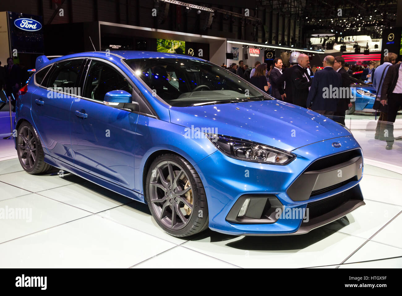 Genf, Schweiz - März 3, 2015:2016 Ford Focus RS Debüts an der 85. internationalen Automobilsalon im Palexpo. Stockfoto