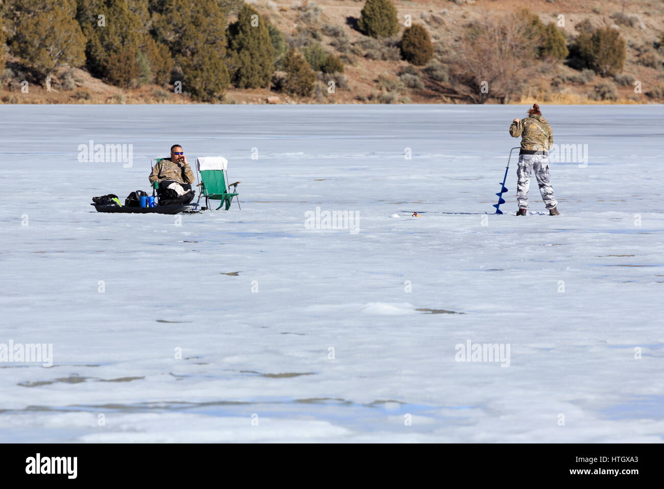 Eagle Valley Reservoir, Spring Valley State Park, Pioche, Nevada, USA Stockfoto