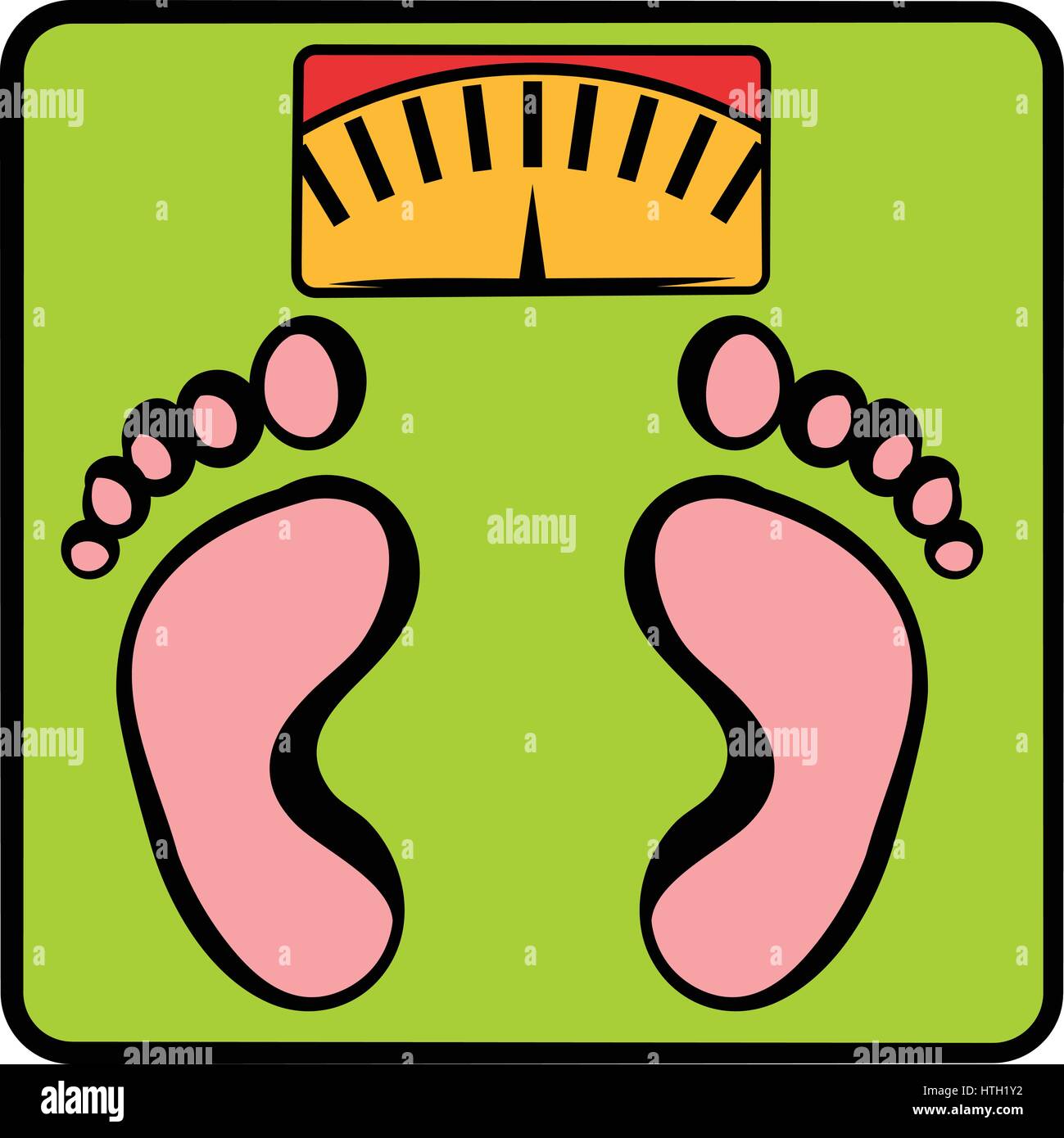 Gewicht Waage Symbol, Symbol-cartoon Stock-Vektorgrafik - Alamy