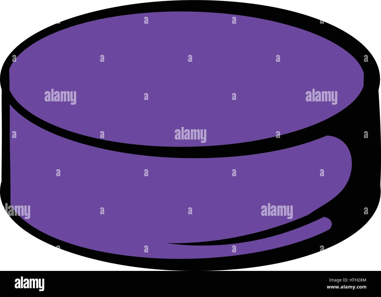Hockey-Puck-Symbol, Symbol cartoon Stock Vektor