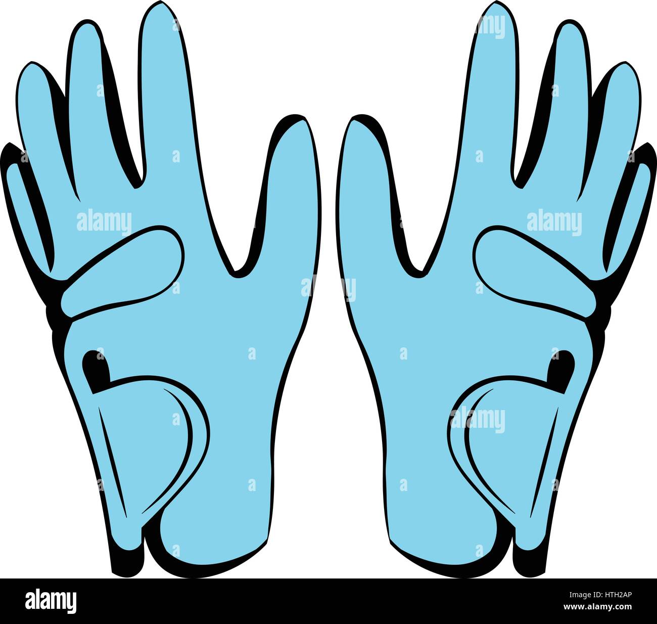 Golf-Handschuh-Symbol, Symbol-cartoon Stock Vektor