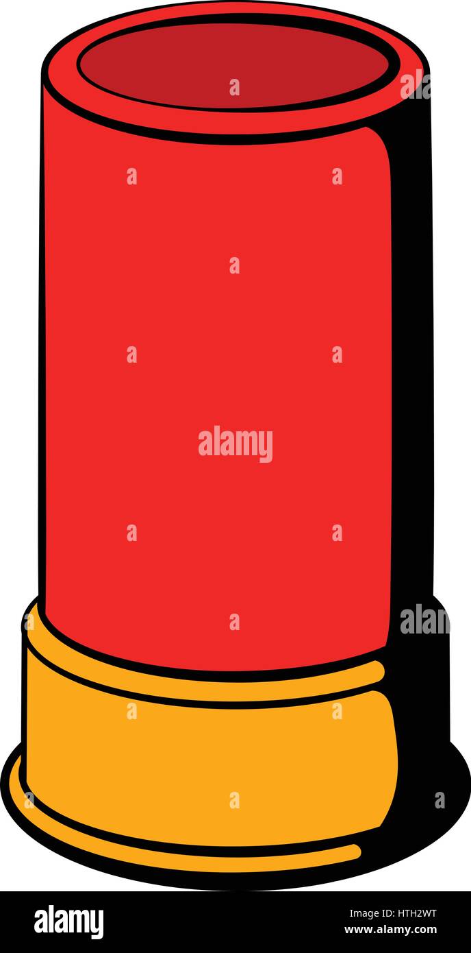 Shotgun Shell Symbol, Symbol-cartoon Stock Vektor