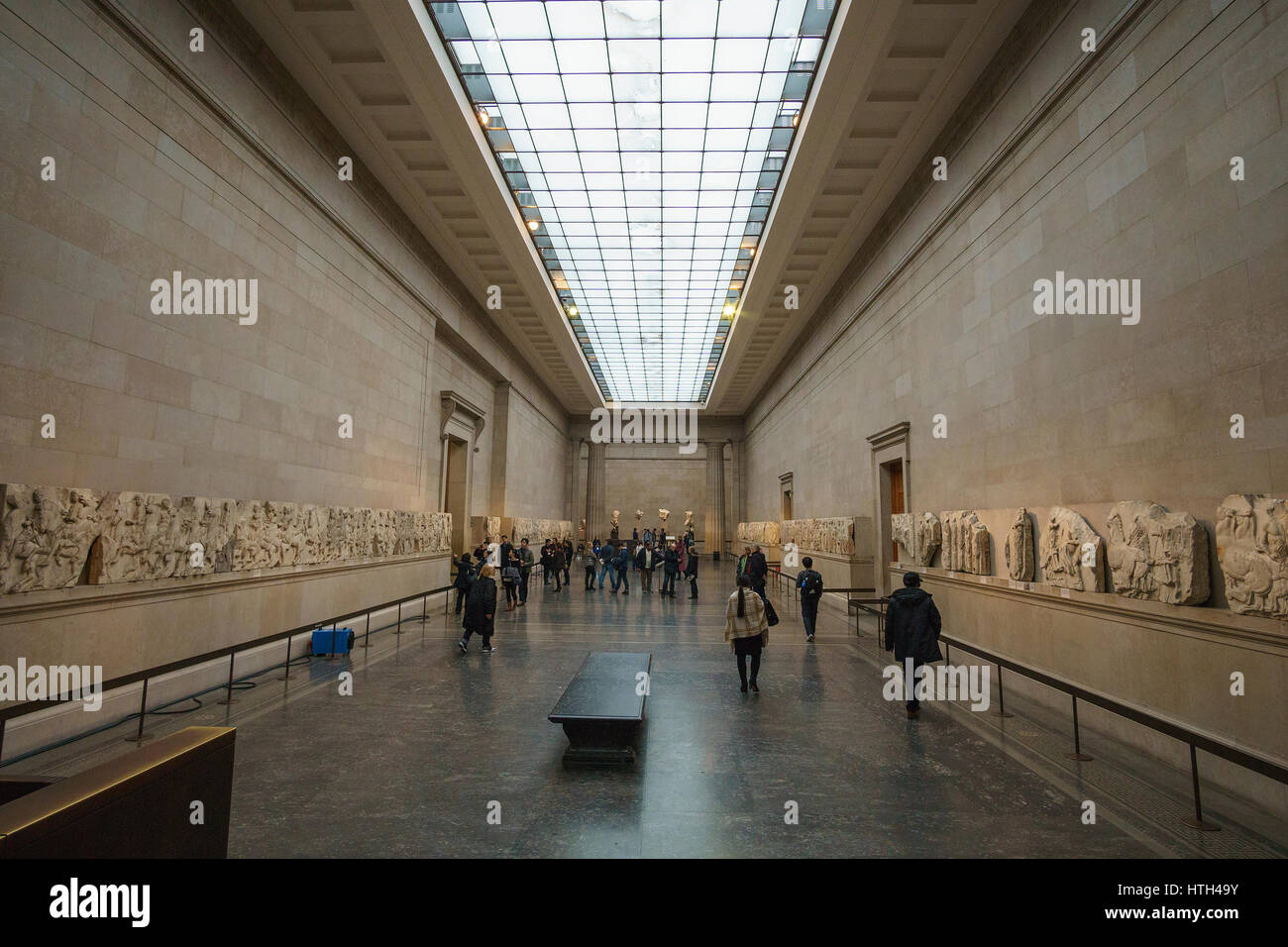 Die Parthenon-Galerien. Parthenon in das British Museum, London, England, UK Stockfoto