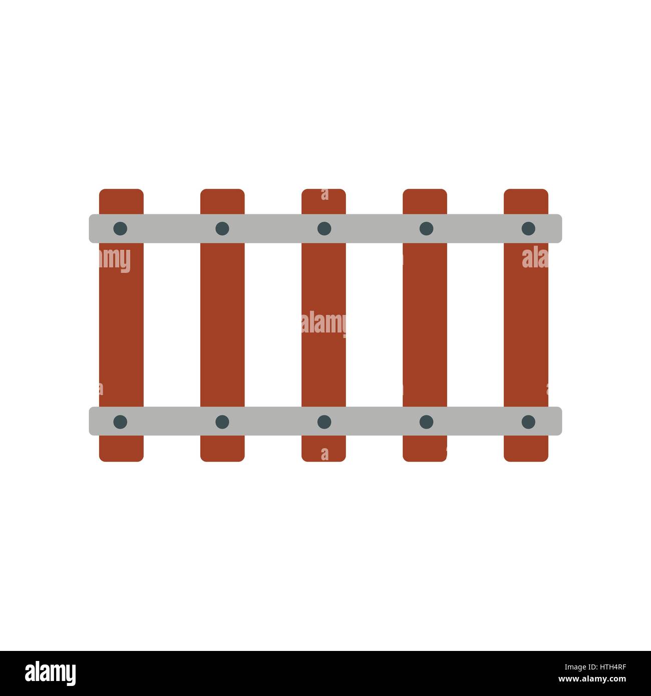 Eisenbahn-Symbol flach Stock Vektor