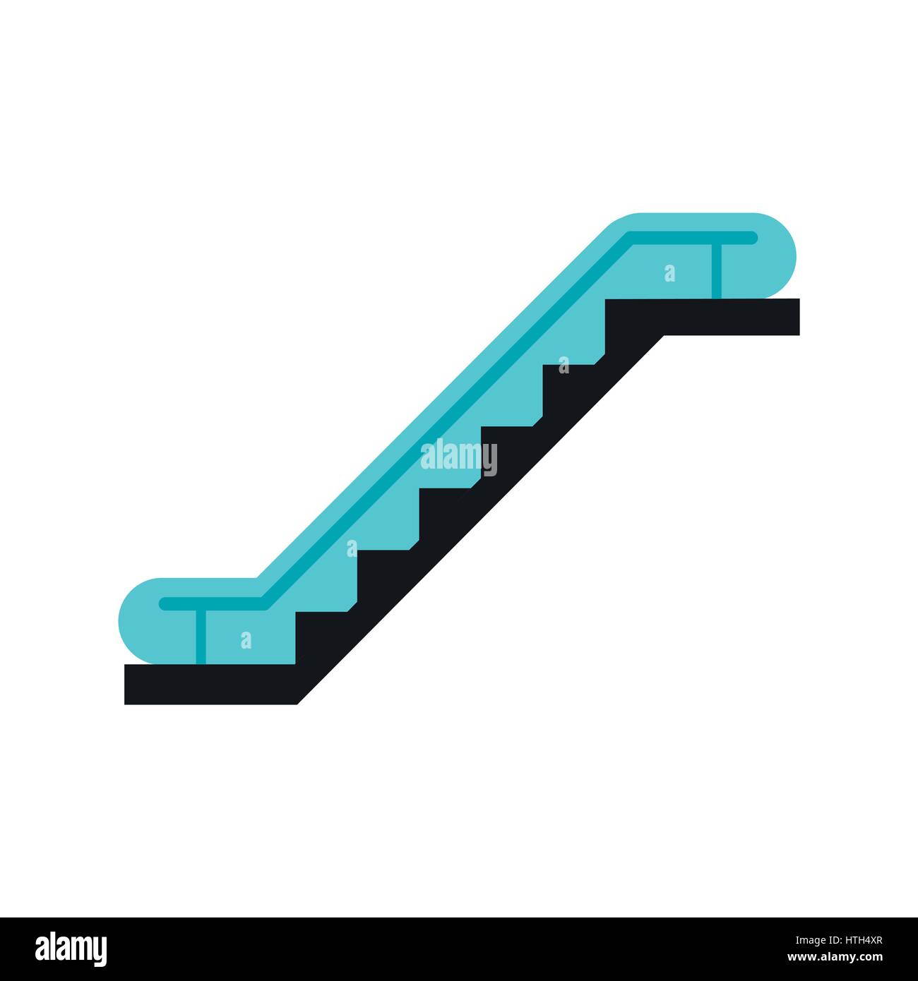 Rolltreppe Symbol flach Stock Vektor