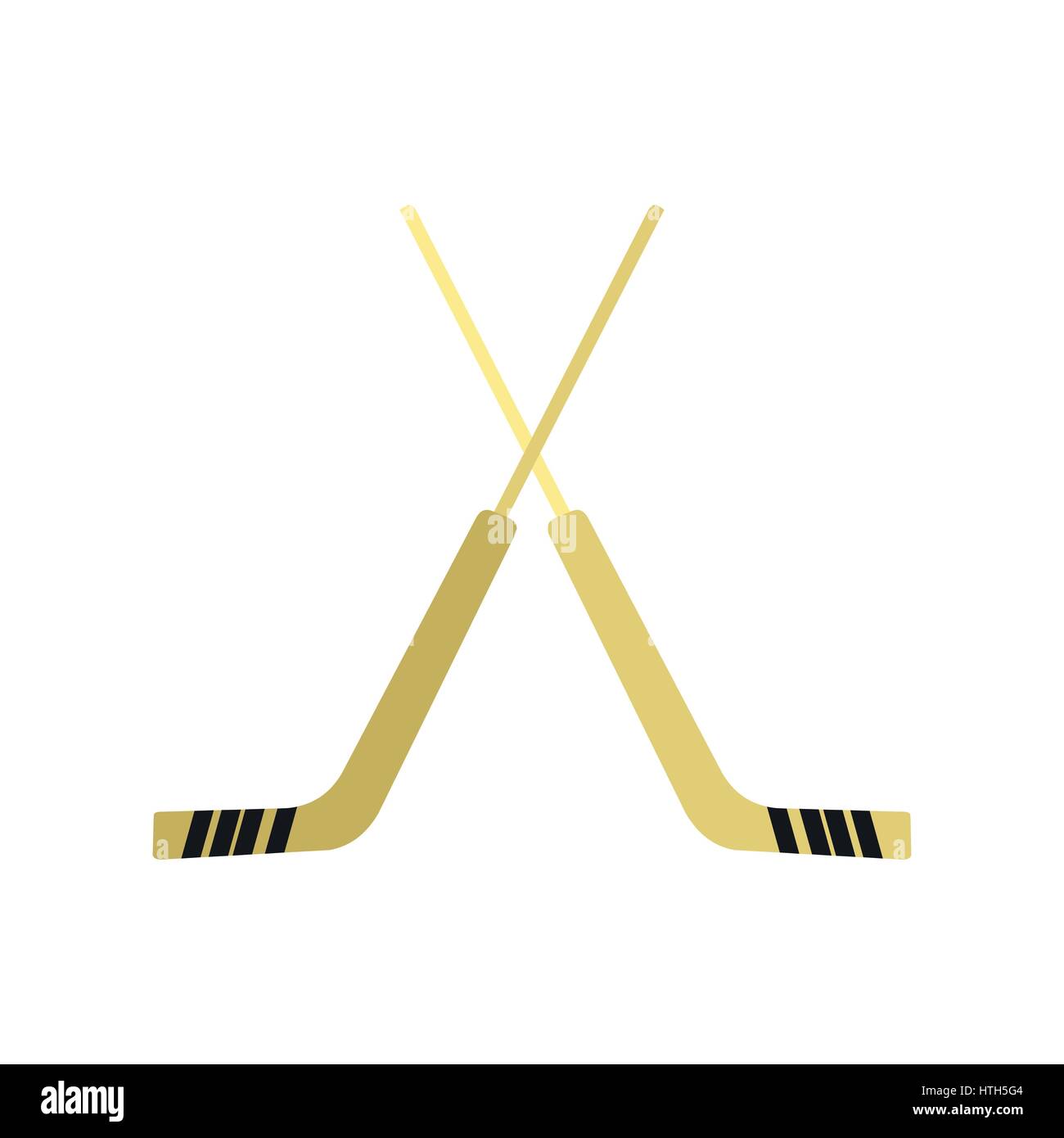 Eishockey-Symbol, flachen Stil Stock Vektor