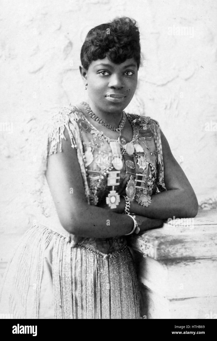 Afroamerikanische Sopranistin SISSIERETTA JONES (1868/69-1933) Stockfoto