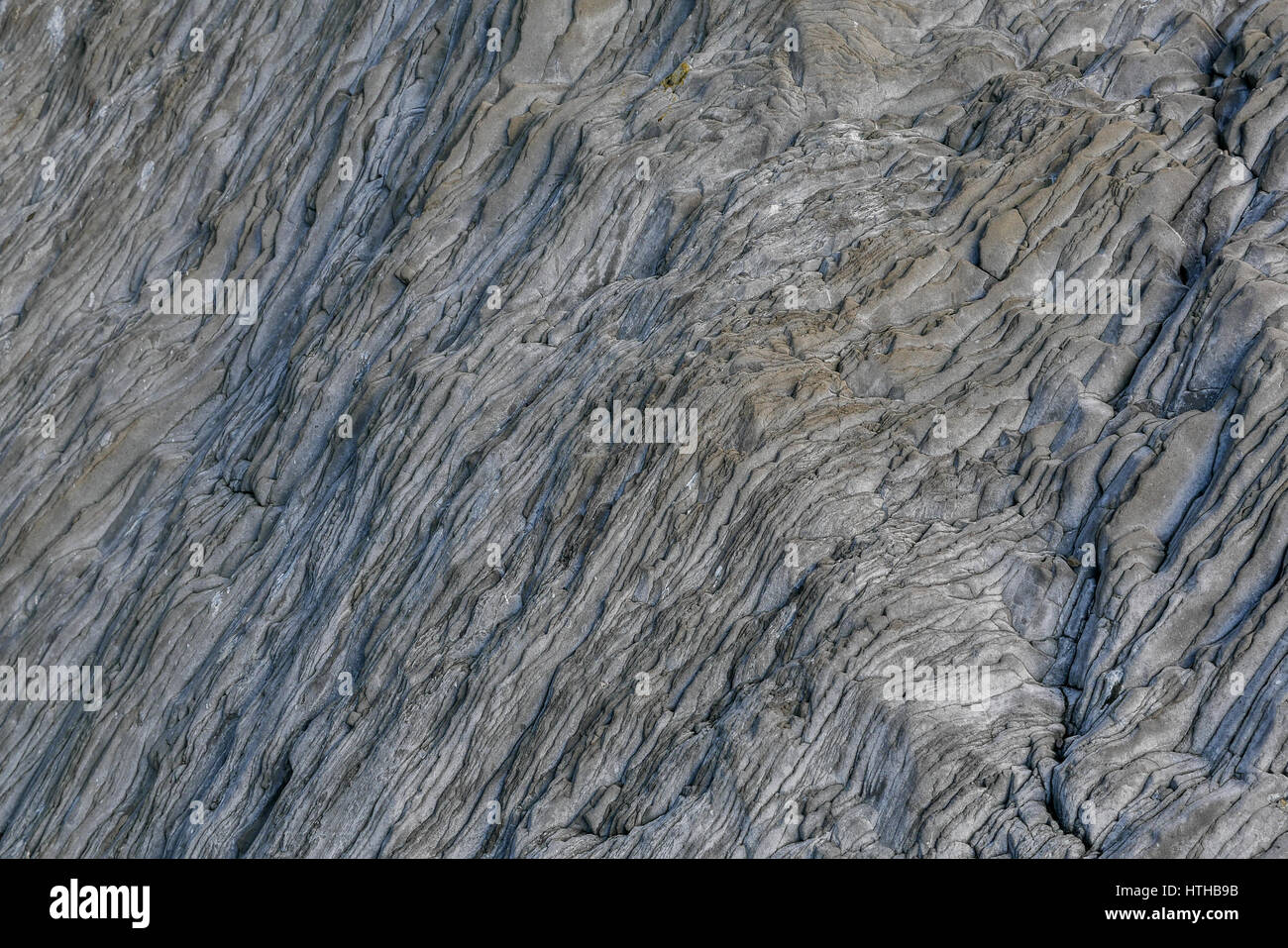 Close up Basalt Schichten für abstrakte natürliche Textur Hintergrund, Reynisfjara, Island Stockfoto