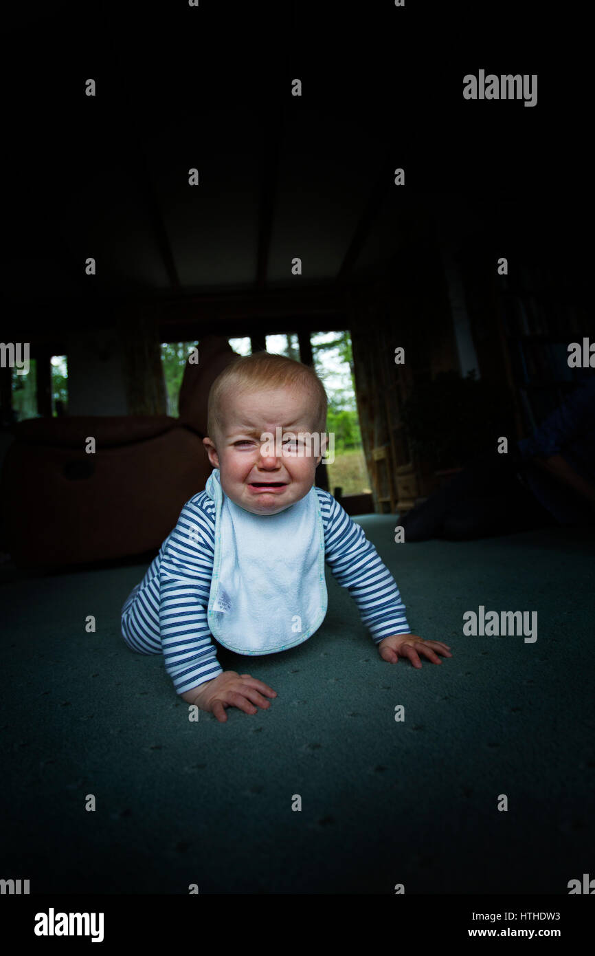 Ein schreiendes baby Stockfoto